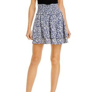 Rails Addison Smocked Floral Mini Skirt Size L